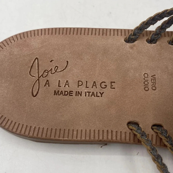 Joie Sahara Metallic Leather‎ Sandals Womens Size 9.5 40 - Picture 6 of 8